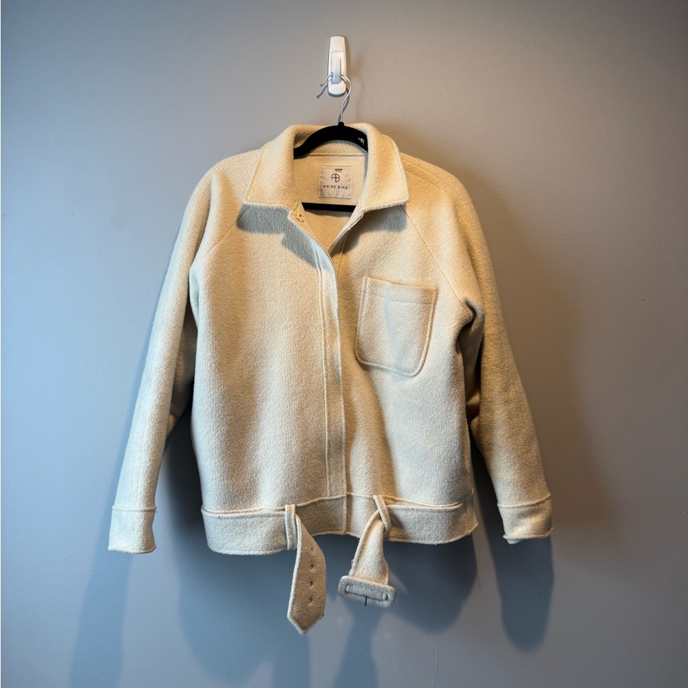 Anine Bing Wool Women's Cream Jacket